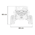 Duży Buggy dla dzieci UTV X3 Off-Road 2-osobowy 4 x 200W Niebieski BBH-028.NIE